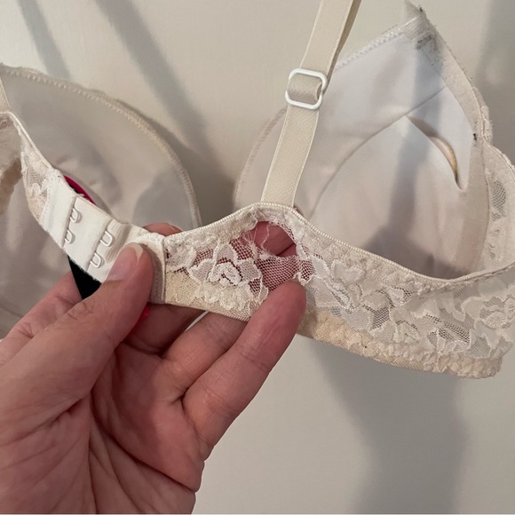 La Senza The Show Off Push Up Bra w Lace Overlay 32C White - Picture 8 of 13